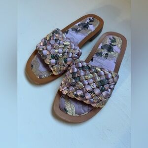 Johnny Was Woven Crane Sandals
